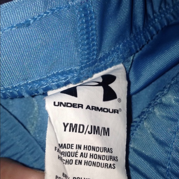 blue kids under armour crop leggings - Picture 3 of 4
